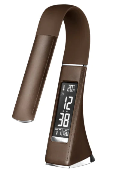 Lámpara de Escritorio LED con Cuidado Visual y Pantalla de Calendario