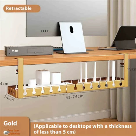 Caja Organizadora de Cables para Debajo del Escritorio