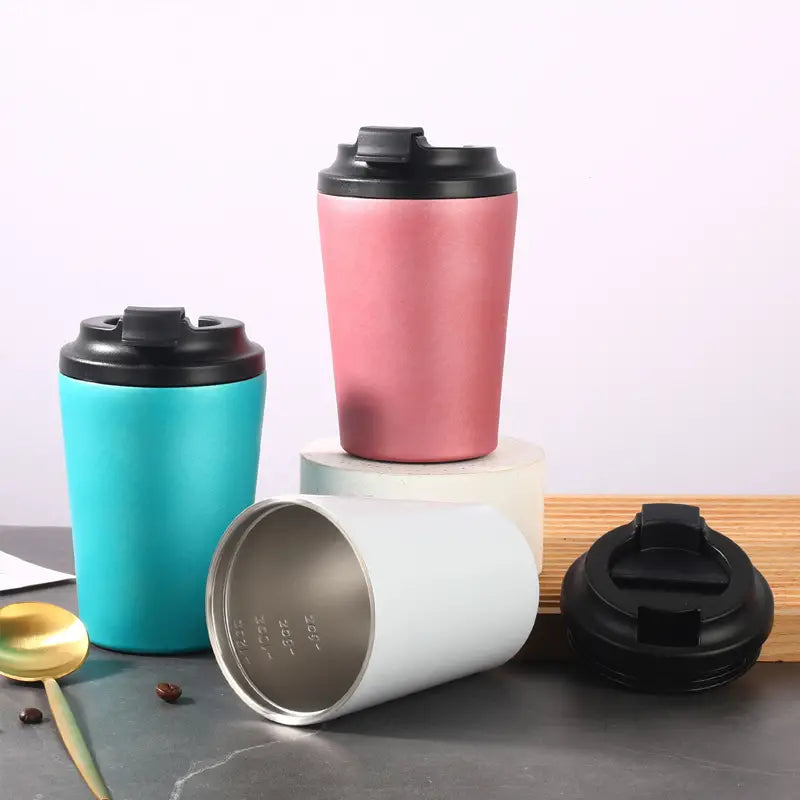 Termo Portátil de Acero Inoxidable 380ml (16.9oz) – Aislado al Vacío