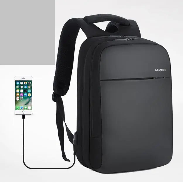 Mochila Multifuncional para Laptop con Función de Carga