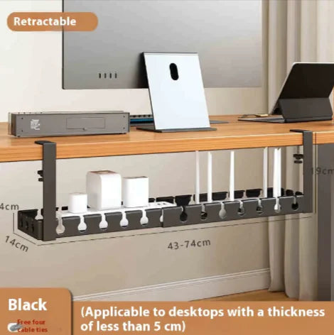 Caja Organizadora de Cables para Debajo del Escritorio
