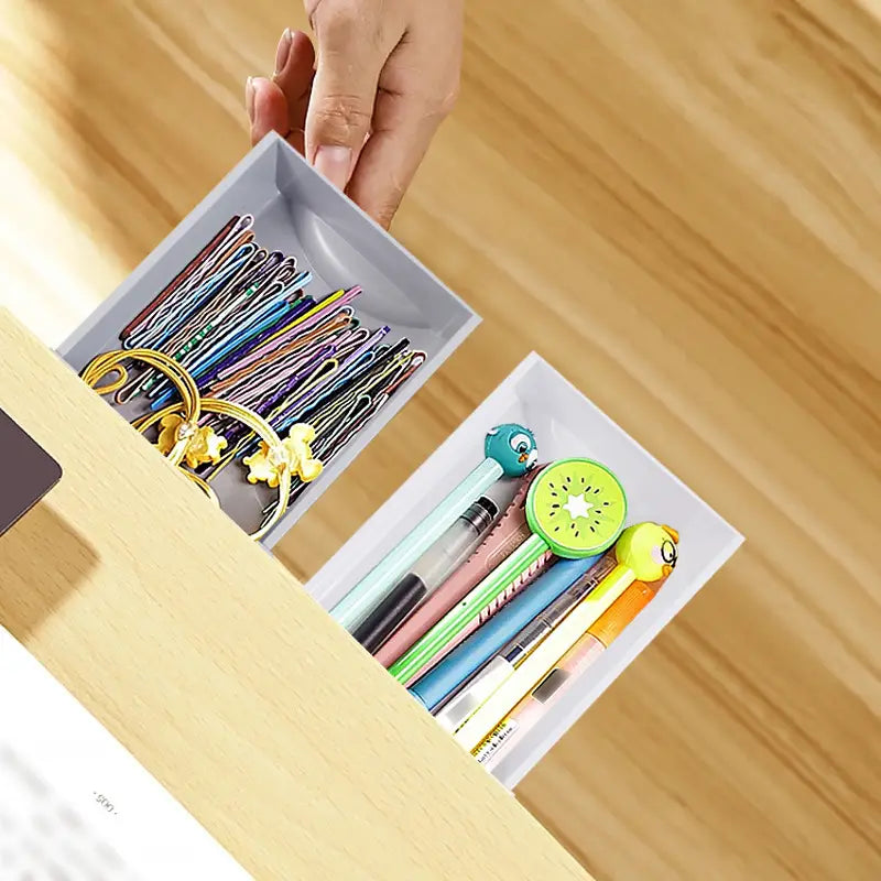 Caja de almacenamiento profunda con cajón debajo del escritorio para oficina/aula