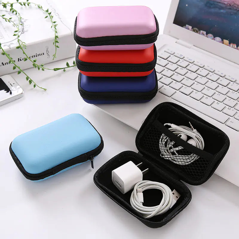 Bolsa de Almacenamiento para Cables de Datos y Audífonos Antigolpes
