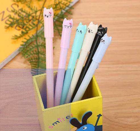 ➡️ Plumas de Gel Bonitas con Diseño de Caricatura – Para Oficina y Estudiantes