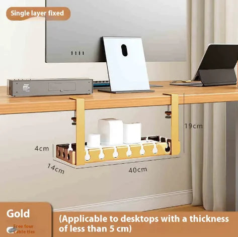 Caja Organizadora de Cables para Debajo del Escritorio