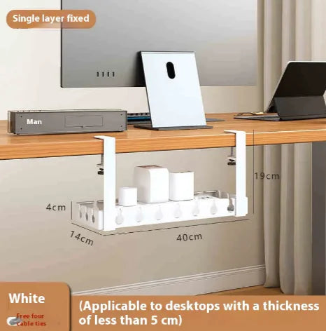 Caja Organizadora de Cables para Debajo del Escritorio