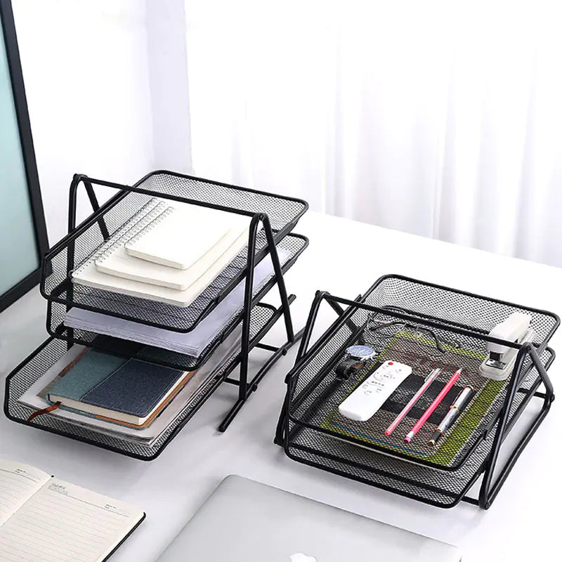 Estante metálico de almacenamiento para oficina con diseño de múltiples nivele