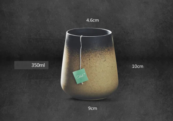 Taza de Café Cerámica Vintage Japonesa para Uso en Oficina