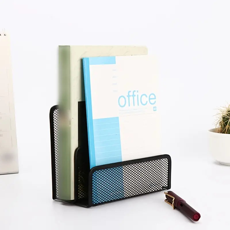 Estante Metálico de Rejilla para Cartas y Documentos, Combinable para Uso en Oficina