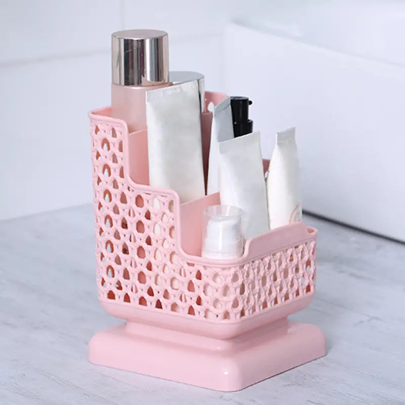 Caja Organizadora de Escritorio Creativa de Plástico de Tres Niveles