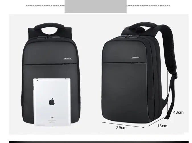 Mochila Multifuncional para Laptop con Función de Carga