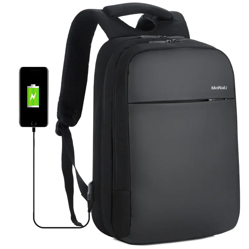 Mochila Multifuncional para Laptop con Función de Carga